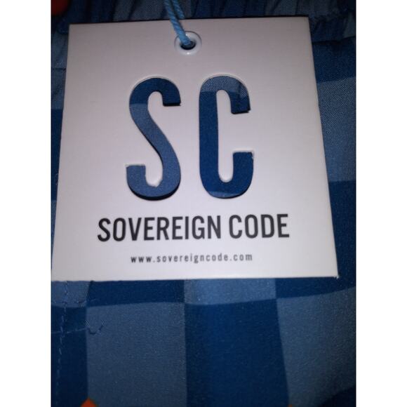 NWT Boys Sovereign Code Shorts Blue Checkered 12 *Flaw - Picture 9 of 10